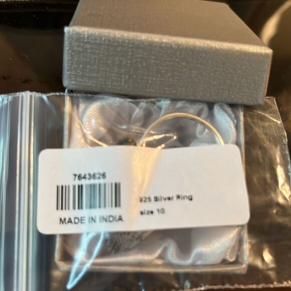 NWT Chocolate Bronze Pearls 3 Stone Ring in Sterling Silver 10 - Picture 9 of 16